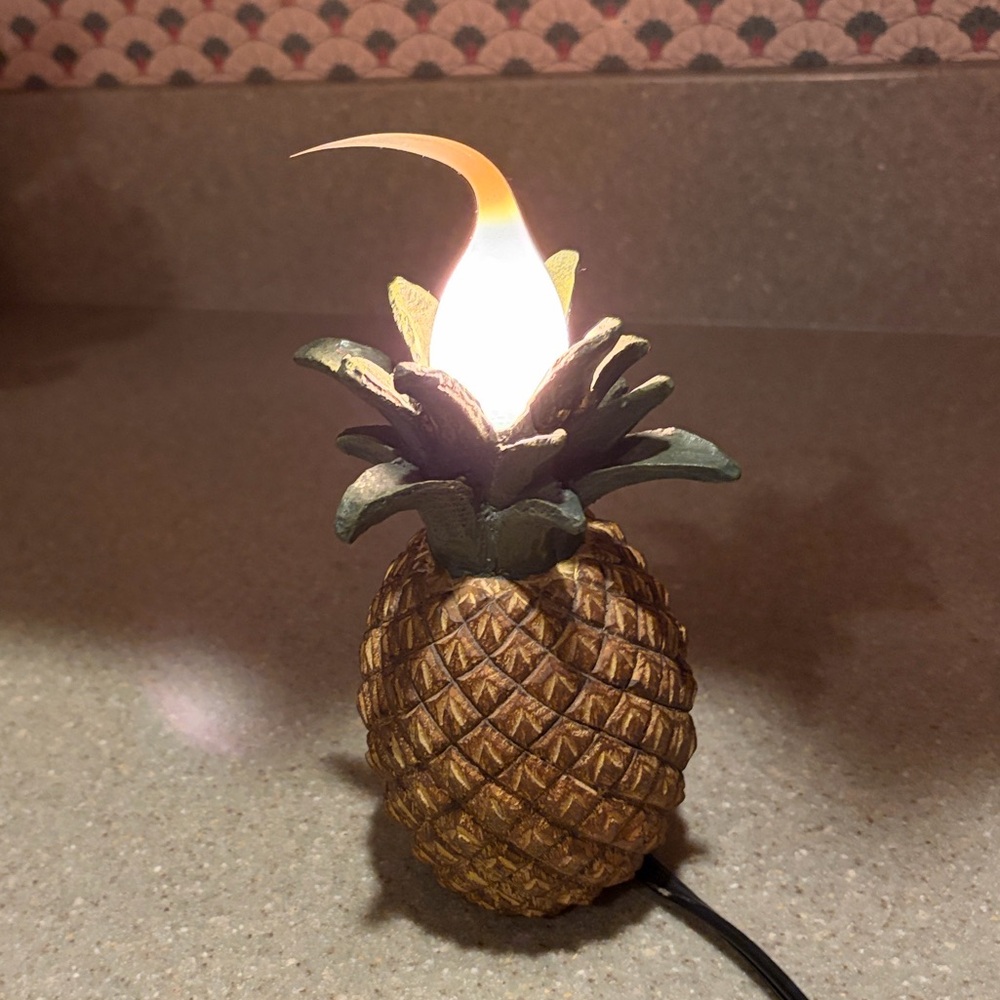 Vintage Mini-Lamp Light Pineapple Shabby Chic Farmhouse